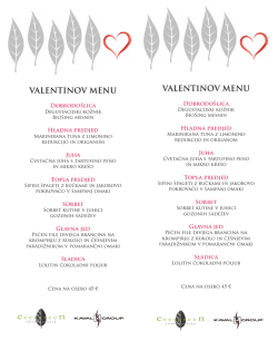 Valentinov menu 2016