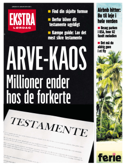 Avisartiklen “Arve-kaos” – Ekstra Bladet