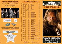 Program for februar - Kosmorama Skælskør