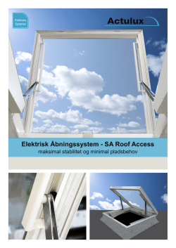 Elektrisk Åbningssystem - SA Roof Access
