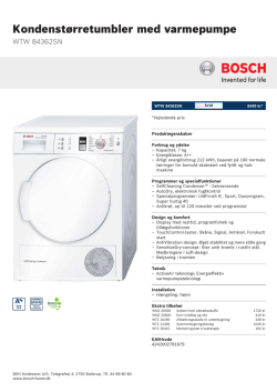 Bosch WTW 84362SN