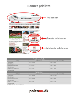 Banner prisliste