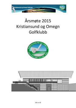 Sponsorer 2015 - Kristiansund og Omegn golfklubb