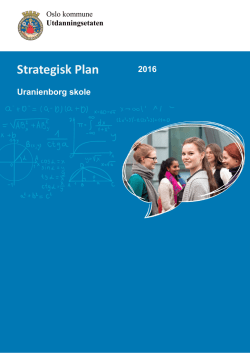 Strategisk Plan - Uranienborg skole