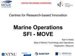 centre for marine operations