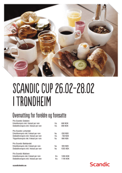 Scandic-tilbud til foreldre