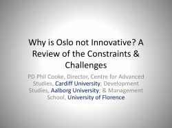 How to make Oslo more innovative?