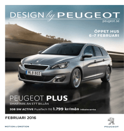 Design by Peugeot - Din Motor Roslagen