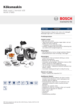 Bosch MUM 57860
