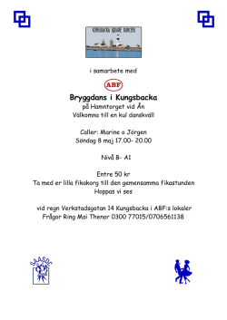 Bryggdans 2016-05-08