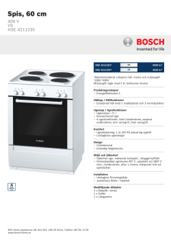Bosch HSE 421123V