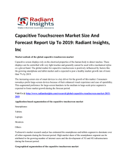 Latest Report - Capacitive Touchscreen Market Size, Growth Trends, 2019: Radiant Insights, Inc
