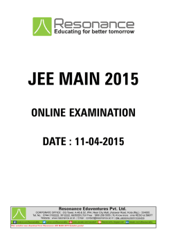 Jee-main-online-paper-2-2015