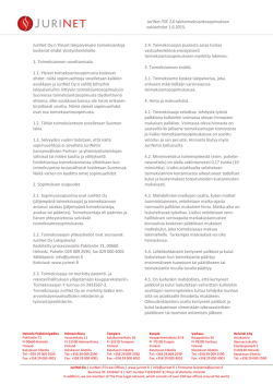 JuriNet-YSE 2.0 lakitoimeksiantosopimuksen vakioehdot 1.6.2015