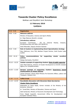 Towards Cluster Policy Excellence