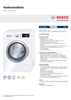 Bosch WAT 284B9SN