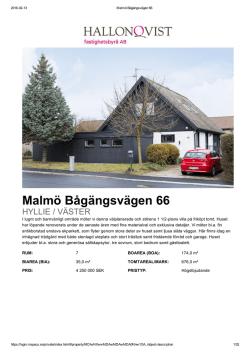 Malmö Bågängsvägen 66