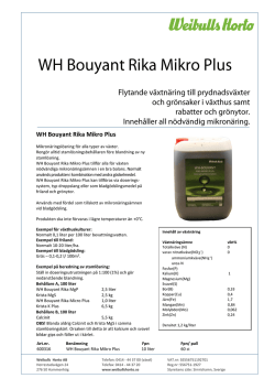 WH Bouyant Rika Mikro Plus