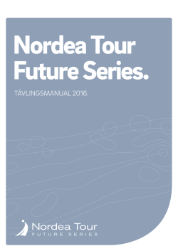 2016 Manual Nordea Tour Future Series