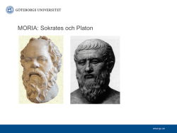 2. Sokrates och Platon ht 150917