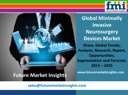 Global Minimally Invasive Neurosurgery Devices Market