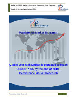 Global UHT Milk Market - Segments, Dynamics, Size, Forecast to 2019