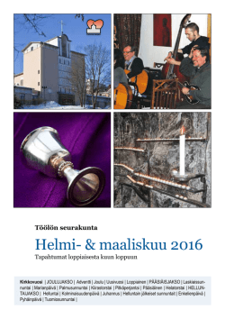 Helmi- & maaliskuu 2016 - Helsingin seurakuntayhtymä