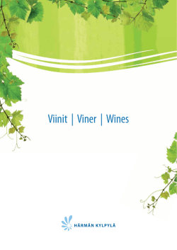 Viinit | Viner | Wines