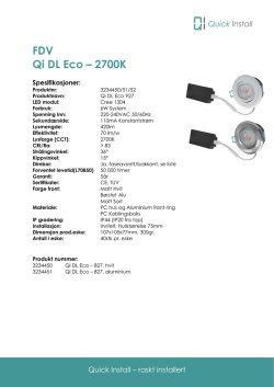 FDV Qi DL Eco – 2700K