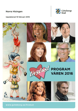 program våren 2016