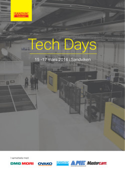 Tech Days - Sandvik Coromant