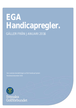 EGA Handicapregler 2016