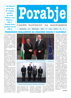 časopis slovencev na madžarskem