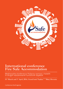 Conference Draft Agenda  - Fire Safe Accommodation