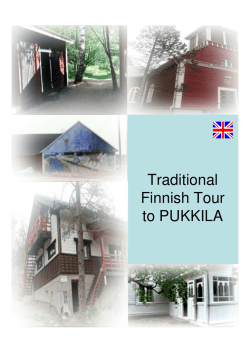 Brochure on Pukkila tours in English