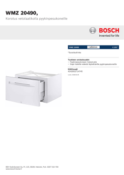 Bosch WMZ 20490