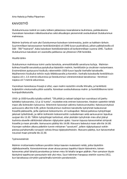 A. Hakola & P. Piiparinen: Kaivostyö
