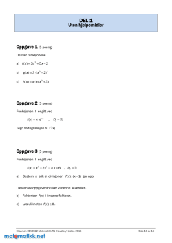 Oppgave - Matematikk.net
