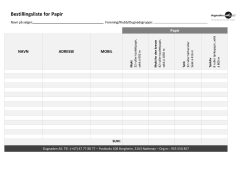 Bestillingsliste for Papir