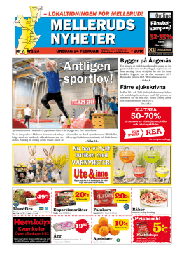 &Aring;rsm&ouml;te - Melleruds Nyheter