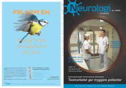 Nr 1 2016 - Neurologi i Sverige