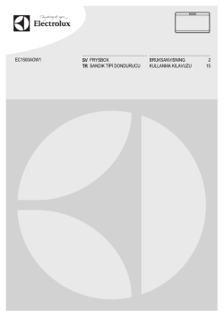 Electrolux EC1500AOW1 Kullanım Klavuzu