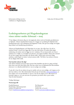 Informationsbrev Hagalund 160217