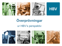 Presentation Åsa Sundqvist Olsson HBV