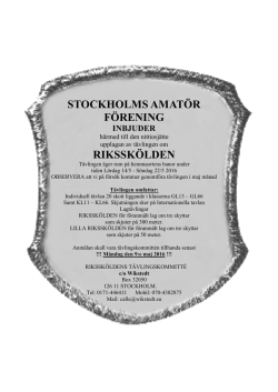 STOCKHOLMS AMATÖR FÖRENING RIKSSKÖLDEN