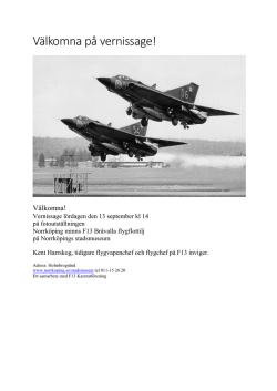 Norrköping minns..F13 Bråvalla Flygflottilj 1943-1994