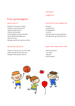 Krop og bevægelse - Den Magiske Gryde
