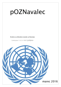 pOZNavalec - Društvo za Združene narode za Slovenijo