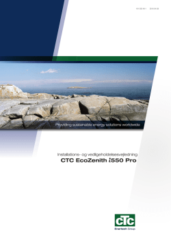CTC EcoZenith i550 Pro - Gastech