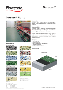 Duracon® SL - ML Gulv & Epoxy AS
